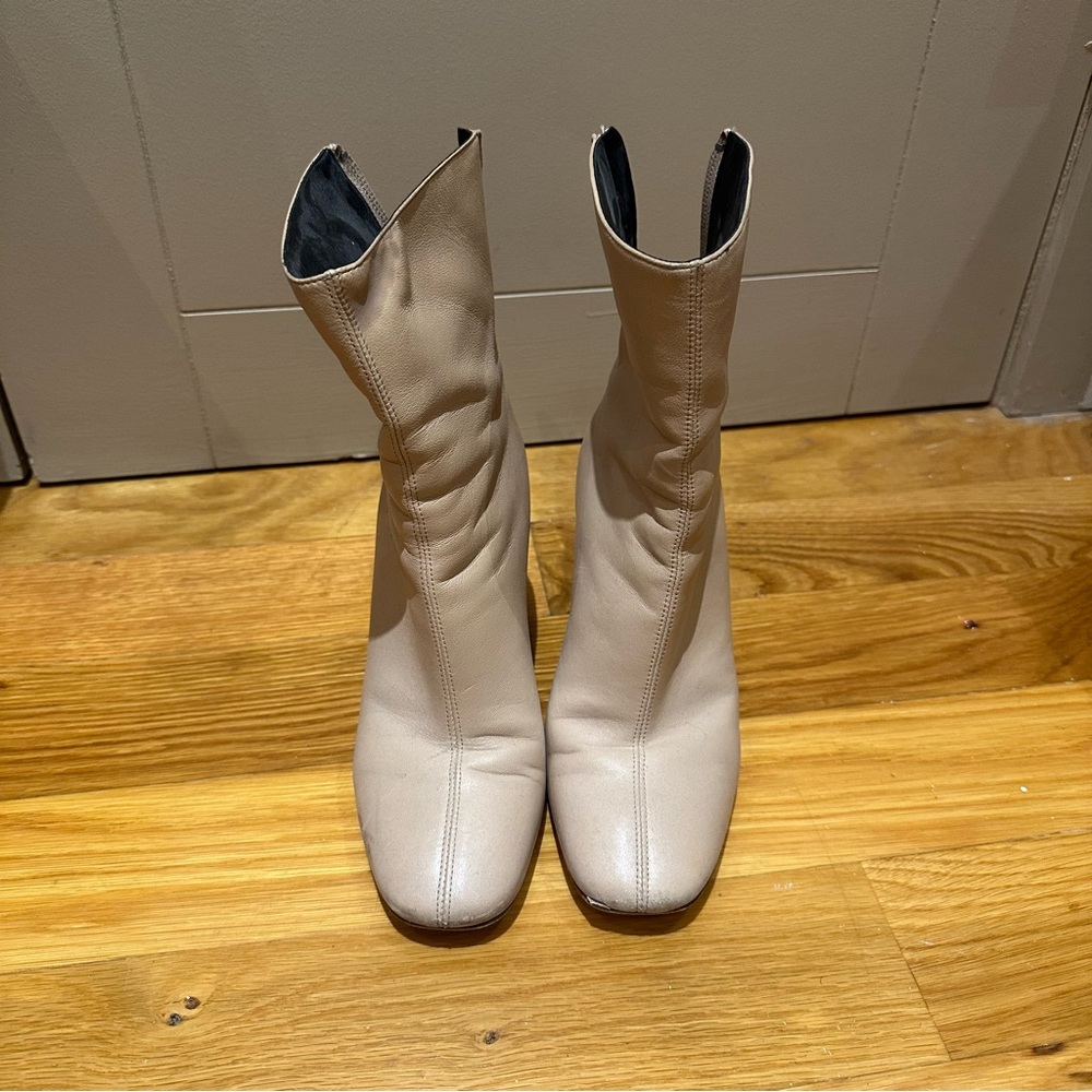 Maison Margiela Beige Ankle Boots